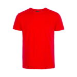 تیشرت قرمز نخی مردانه با چاپ طرح دلخواه