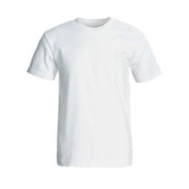 تیشرت سفید مردانه با چاپ طرح دلخواه